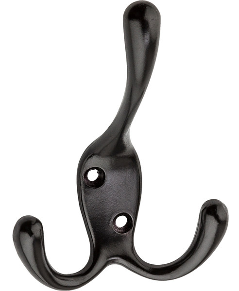National Hardware V1442 Series N337-206 Robe Hook, 3-Hook, Zinc, Oil-Rubbed Bronze, Screw Mounting [SKU: ORG7453384]