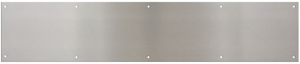 National Hardware N270-316 Kick Plate, 34 in L, 8 in W, Satin Nickel [SKU: ORG7240963]