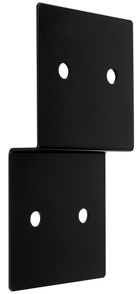 National Hardware Indio 1219BC Series N800-207 Joist Tie, 10 in L, 5 in W, Steel, Storm Shine/Powder-Coated, Black [SKU: ORG2051944]