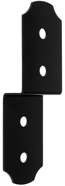 National Hardware Hartley 1219BC Series N800-024 Joist Tie, 10 in L, 3 in W, Steel, Storm Shine/Powder-Coated, Black [SKU: ORG2051845]