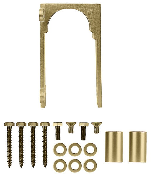 National Hardware N700-116 Bypass Bracket Kit, Steel, Brushed Gold [SKU: ORG2051464]