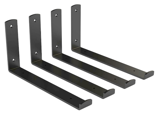 National Hardware N900-002 Floating Shelf Hardware Kit, 50 lb, 11-13/16 in L, 5-29/32 in H, Steel, Matte [SKU: ORG2051605]