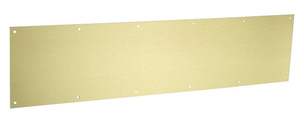National Hardware N270-353 Kickplate, 34 in L, 8 in W, 0.04 in Gauge, Aluminum, Brushed Gold [SKU: ORG7454259]