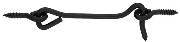 National Hardware N166-005 Hook and Eye, 4 in L, 5/32 in W, Steel, Black [SKU: ORG9031014]