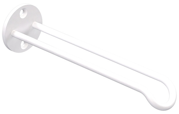 National Hardware N275-522 Plant Hanger Wall Base, 7 in L, 1-25/32 in H, Steel, White, Screw, Wall Mounting [SKU: ORG7445414]