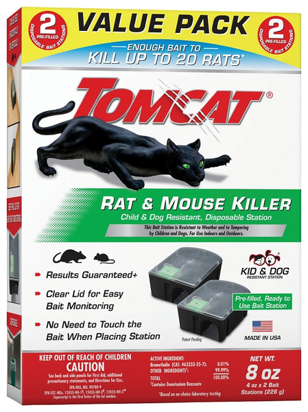 Tomcat 4388404 Mouse Killer Disposable Station, 4 oz Bait [SKU: ORG8852865]