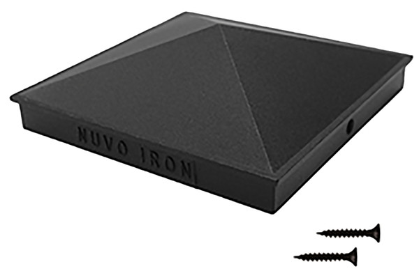 CAP POST PYRAMID BLK 5.5X5.5IN [SKU: ORG9444357]