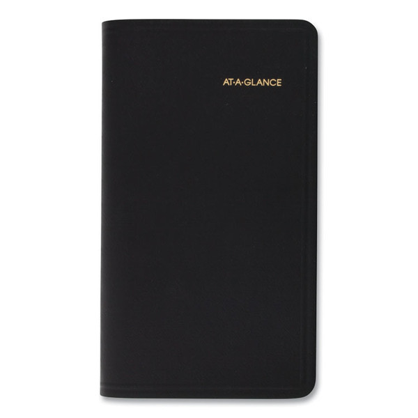 Pocket-Size Monthly Planner, 6 x 3.5, Black Cover, 13-Month (Jan to Jan): 2023 to 2024 [SKU: AAG7006405]