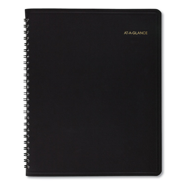 Monthly Planner in Business Week Format, 10 x 8, Black Cover, 12-Month (Jan to Dec): 2023 [SKU: AAG7013005]