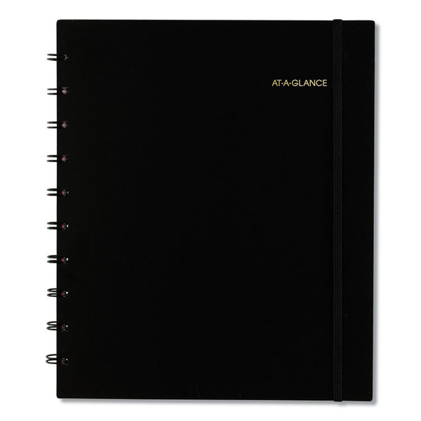Move-A-Page Academic Weekly/Monthly Planners, 11 x 9, Black Cover, 12-Month (July to June): 2022 to 2023 [SKU: AAG70957E05]