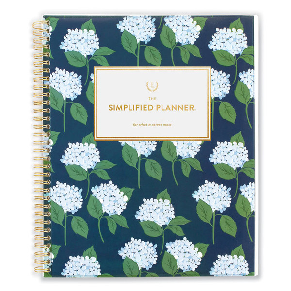 Simplified Planner by Emily Ley: Weekly/Monthly Book, Carolina Dogwood, 11 x 8.5, Multicolor Cover, 12-Month (Jan-Dec): 2023 [SKU: AAGEL9190123]
