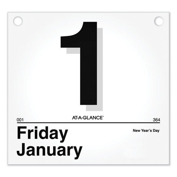 Today Is Daily Wall Calendar Refill, 8.5 x 8, White Sheets, 12-Month (Jan to Dec): 2023 [SKU: AAGK450]