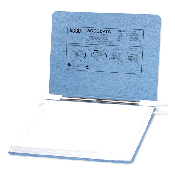 PRESSTEX Covers with Storage Hooks, 2 Posts, 6" Capacity, 9.5 x 11, Light Blue [SKU: ACC54112]
