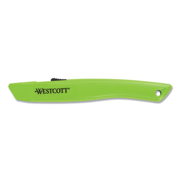 Safety Ceramic Blade Box Cutter, 0.5" Blade, 6.15" Plastic Handle, Green [SKU: ACM17519]