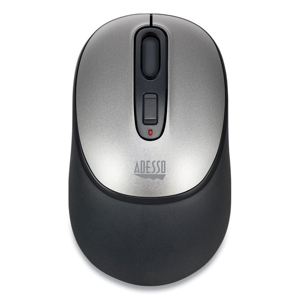 iMouse A10 Antimicrobial Wireless Mouse, 2.4 GHz Frequency/30 ft Wireless Range, Left/Right Hand Use, Black/Silver [SKU: ADEA10]