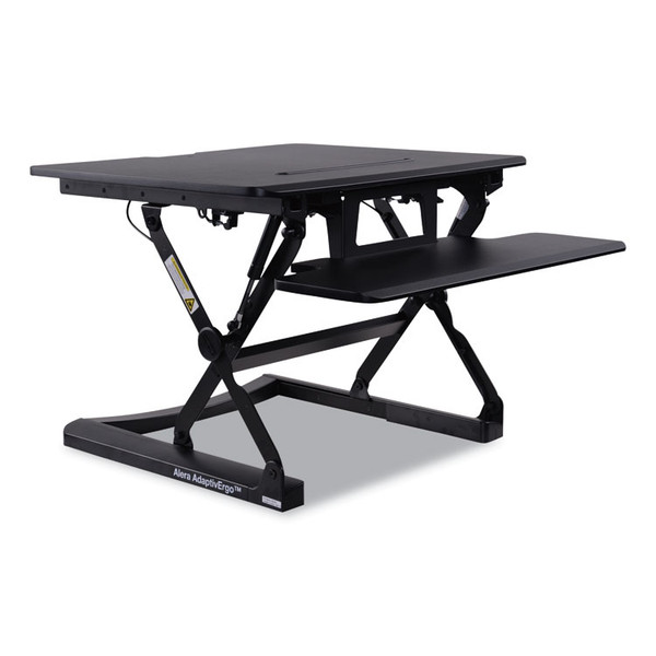 AdaptivErgo Two-Tier Sit-Stand Lifting Workstation, 26.75" x 31" x 5.88" to 19.63", Black [SKU: ALEAEWR1B]