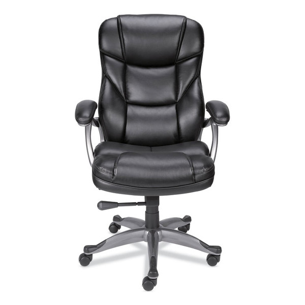 Alera Birns Series High-Back Task Chair, Supports Up to 250 lb, 18.11" to 22.05" Seat Height, Black Seat/Back, Chrome Base [SKU: ALEBN41B19]