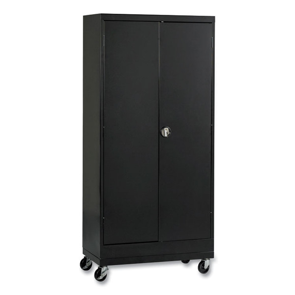 Assembled Mobile Storage Cabinet, with Adjustable Shelves 36w x 24d x 66h, Black [SKU: ALECM6624BK]