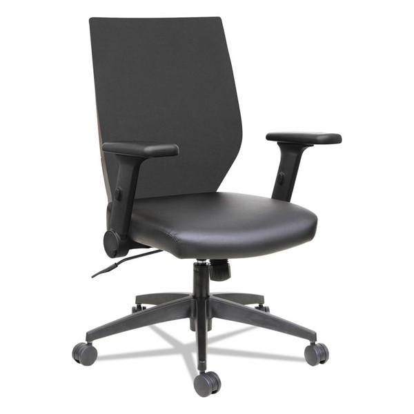 Alera EB-T Series Synchro Mid-Back Flip-Arm Chair, Supports Up to 275 lb, 17.71" to 21.65" Seat Height, Black [SKU: ALEEBT4215]