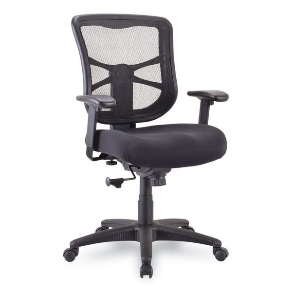 Alera Elusion Series Mesh Mid-Back Swivel/Tilt Chair, Supports Up to 275 lb, 17.9" to 21.8" Seat Height, Black [SKU: ALEEL42BME10B]