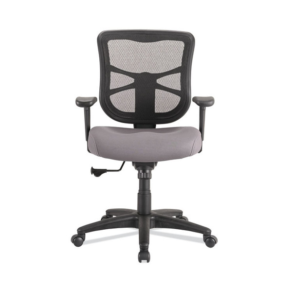 Alera Elusion Series Mesh Mid-Back Swivel/Tilt Chair, Supports Up to 275 lb, 17.9" to 21.8" Seat Height, Gray Seat [SKU: ALEEL42BME40B]