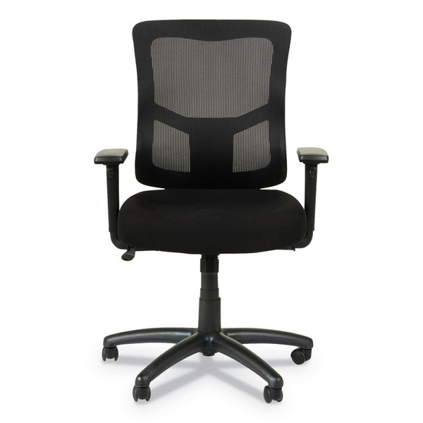 Alera Elusion II Series Mesh Mid-Back Swivel/Tilt Chair, Adjustable Arms, Supports 275lb, 17.51" to 21.06" Seat Height, Black [SKU: ALEELT4214F]