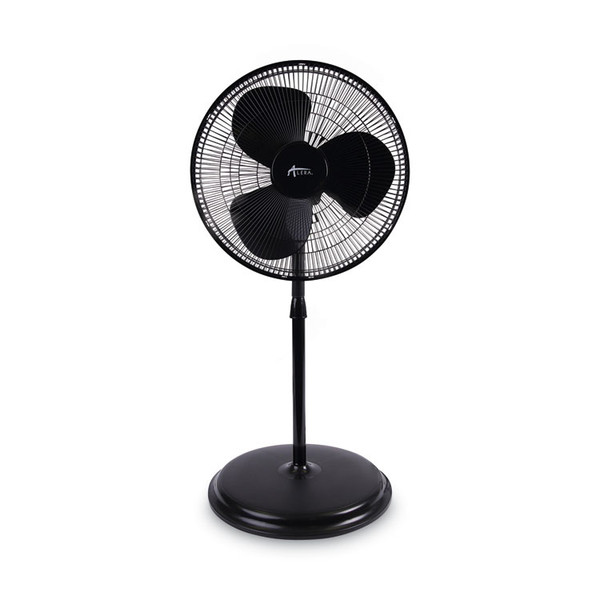 16" 3-Speed Oscillating Pedestal Stand Fan, Metal, Plastic, Black [SKU: ALEFANP16B]