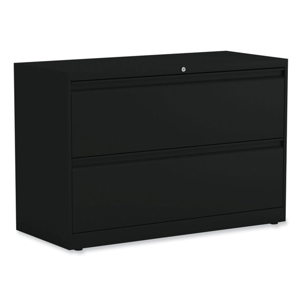 Lateral File, 2 Legal/Letter-Size File Drawers, Black, 42" x 18.63" x 28 [SKU: ALEHLF4229BL]