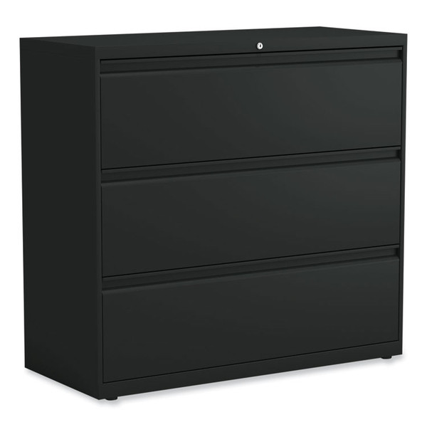 Lateral File, 3 Legal/Letter/A4/A5-Size File Drawers, Black, 42" x 18.63" x 40.25 [SKU: ALEHLF4241BL]