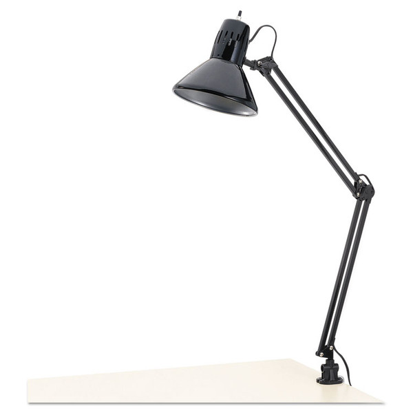 Architect Lamp, Adjustable, Clamp-on, 6.75w x 20d x 28h, Black [SKU: ALELMP702B]