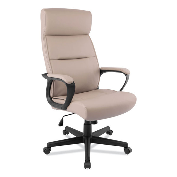 Alera Oxnam Series High-Back Task Chair, Supports Up to 275 lbs, 17.56" to 21.38" Seat Height, Tan Seat/Back, Black Base [SKU: ALEON41B59]