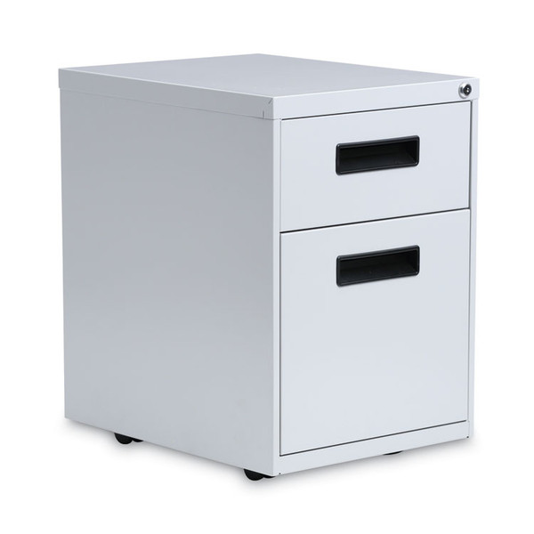 File Pedestal, Left or Right, 2-Drawers: Box/File, Legal/Letter, Light Gray, 14.96" x 19.29" x 21.65 [SKU: ALEPABFLG]