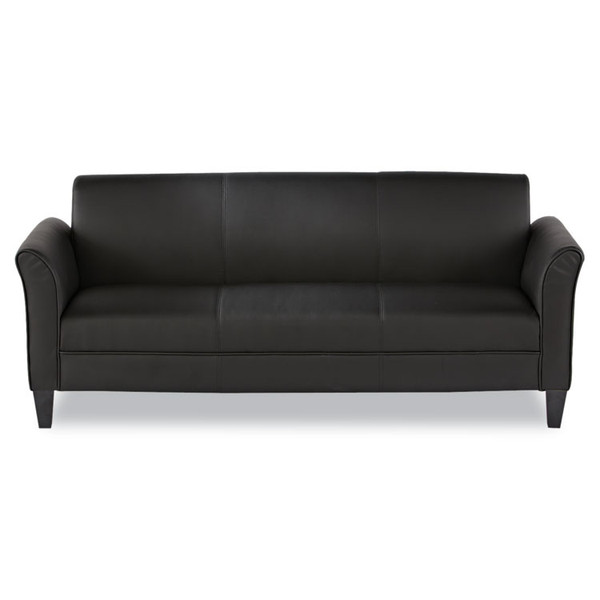 Alera Reception Lounge Furniture, 3-Cushion Sofa, 77w x 31.5d x 32h, Black [SKU: ALERL21LS10B]