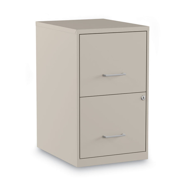 Soho Vertical File Cabinet, 2 Drawers: File/File, Letter, Putty, 14" x 18" x 24.1 [SKU: ALESVF1824PY]