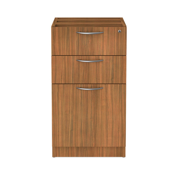 Alera Valencia Series Full Pedestal File, Left/Right, 3-Drawer: Box/Box/File, Legal/Letter, Modern Walnut,15.63 x 20.5 x 28.5 [SKU: ALEVA532822WA]