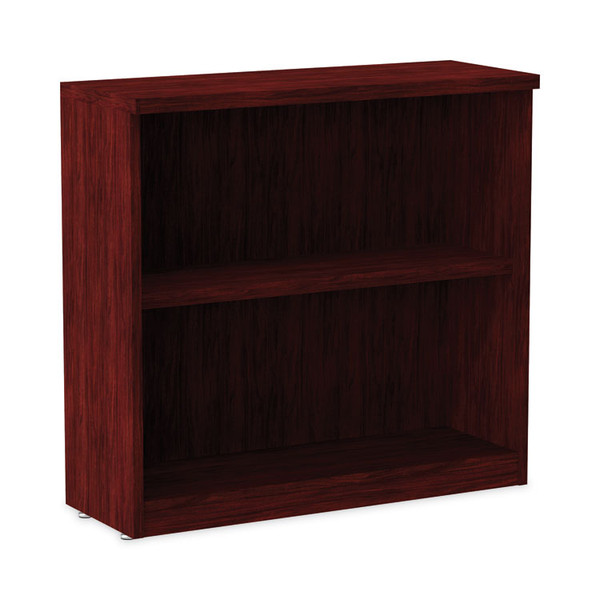 Alera Valencia Series Bookcase, Two-Shelf, 31.75w x 14d x 29.5h, Mahogany [SKU: ALEVA633032MY]