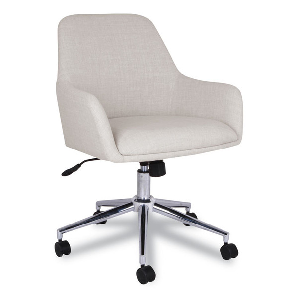 Mid-Century Task Chair, Supports Up to 275 lb, 18.9" to 22.24" Seat Height, Cream Seat, Cream Back [SKU: ALEWS4251]