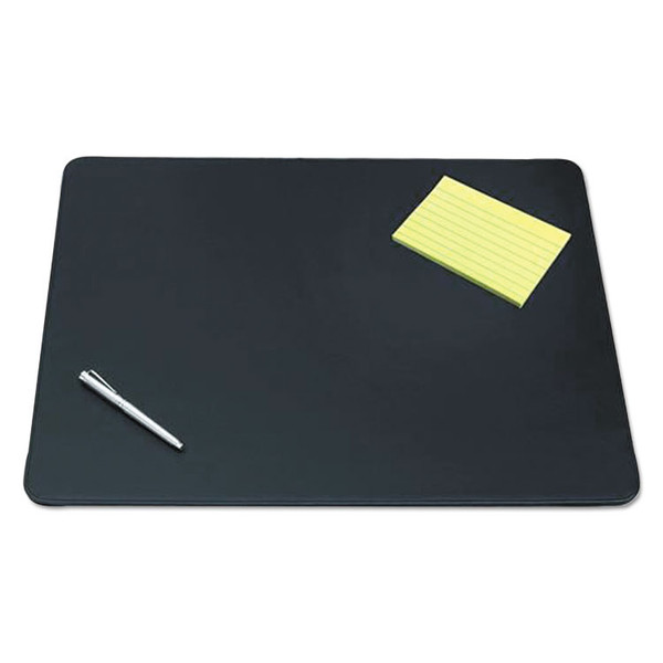 Sagamore Desk Pad, with Decorative Stitching, 24 x 19, Black [SKU: AOP510041]