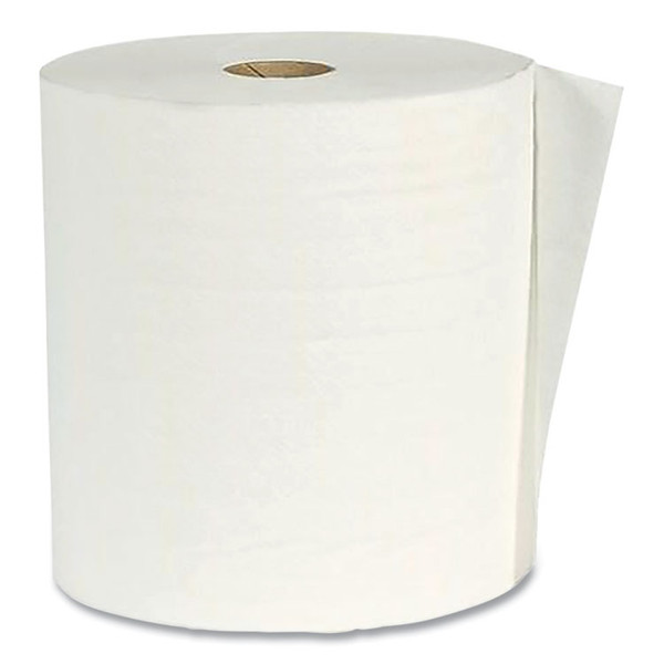 Hardwound Paper Towel Roll, Virgin Paper, 1-Ply, 7.88" x 800 ft, White, 6/Carton [SKU: APAW80166]