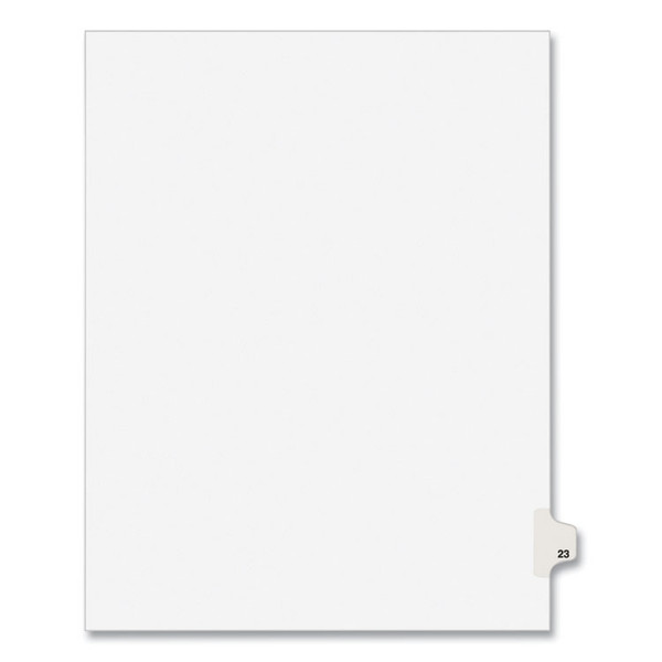 Preprinted Legal Exhibit Side Tab Index Dividers, Avery Style, 10-Tab, 23, 11 x 8.5, White, 25/Pack, (1023) [SKU: AVE01023]