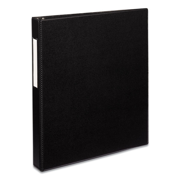 Durable Non-View Binder with DuraHinge and EZD Rings, 3 Rings, 1" Capacity, 11 x 8.5, Black, (8302) [SKU: AVE08302]