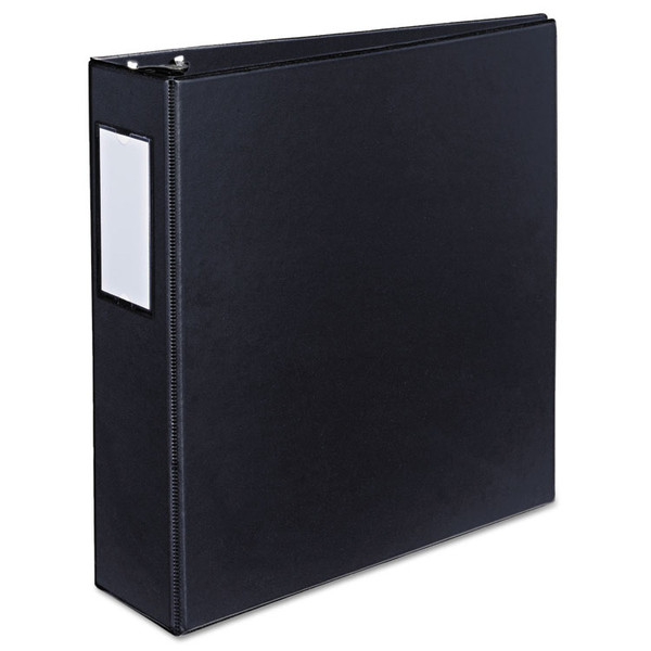 Durable Non-View Binder with DuraHinge and Slant Rings, 3 Rings, 3" Capacity, 11 x 8.5, Black, (8728) [SKU: AVE08728]