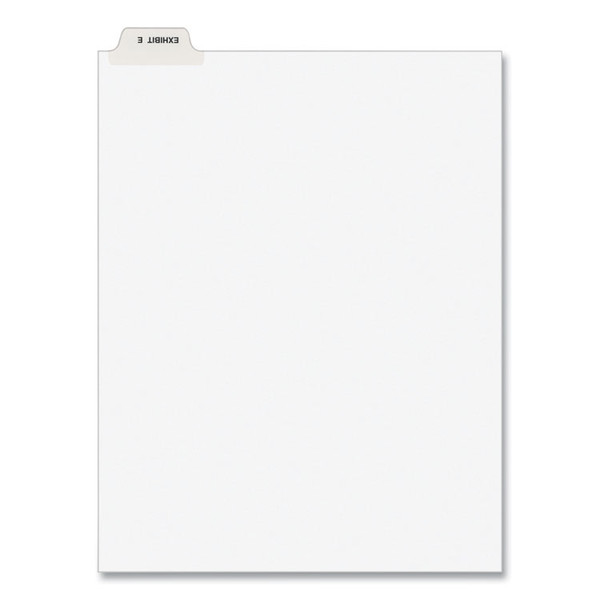Avery-Style Preprinted Legal Bottom Tab Divider, 26-Tab, Exhibit E, 11 x 8.5, White, 25/PK [SKU: AVE11944]