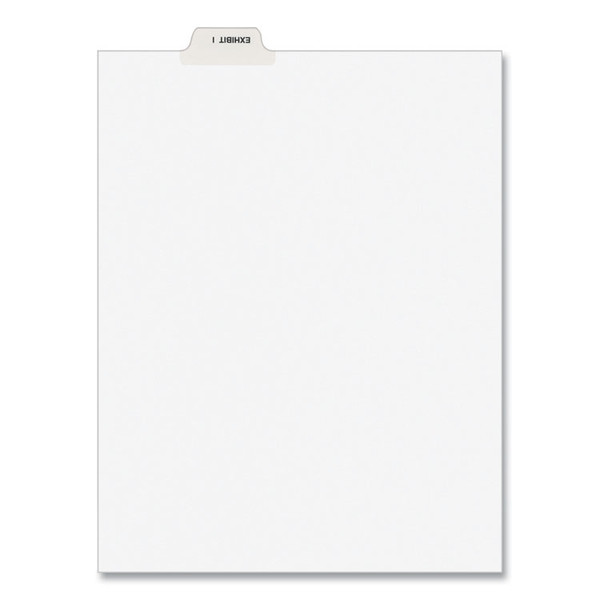 Avery-Style Preprinted Legal Bottom Tab Divider, 26-Tab, Exhibit I, 11 x 8.5, White, 25/PK [SKU: AVE11948]