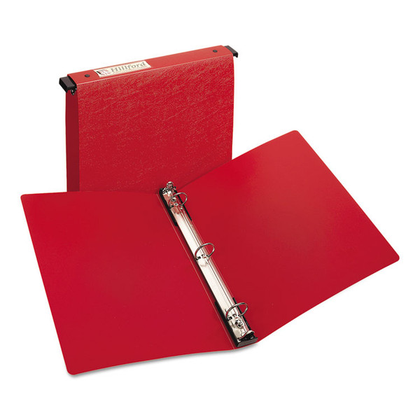Hanging Storage Flexible Non-View Binder with Round Rings, 3 Rings, 1" Capacity, 11 x 8.5, Red [SKU: AVE14803]