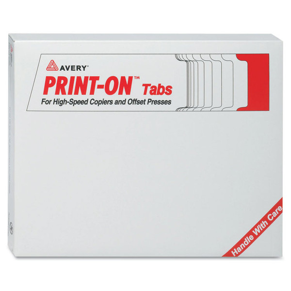Customizable Print-On Dividers, 3-Hole Punched, For Xerox 5090 Copiers,5-Tab, 11 x 8.5, White, 30 Sets [SKU: AVE20406]