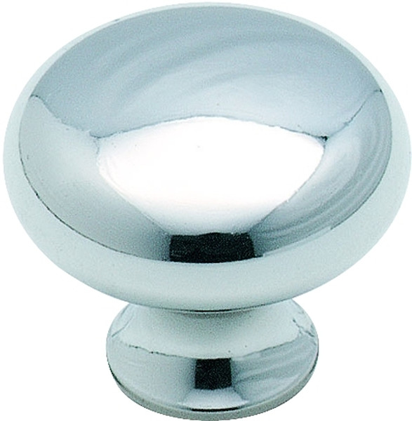 Amerock BP85326 Cabinet Knob, 1 in Projection, Zinc, Polished Chrome [SKU: ORG6138895]