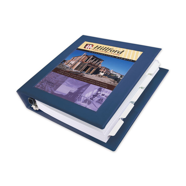 Framed View Heavy-Duty Binders, 3 Rings, 0.5" Capacity, 11 x 8.5, Navy Blue [SKU: AVE68051]