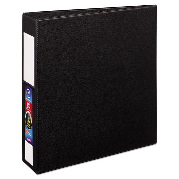 Heavy-Duty Non-View Binder with DuraHinge and One Touch EZD Rings, 3 Rings, 2" Capacity, 11 x 8.5, Black [SKU: AVE79992]