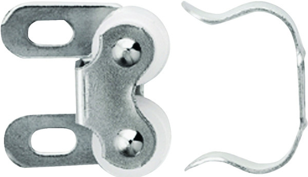 Amerock BP347414 Roller Catch, 1 in L x 1-1/16 in W Catches, Steel, Nickel [SKU: ORG6304018]